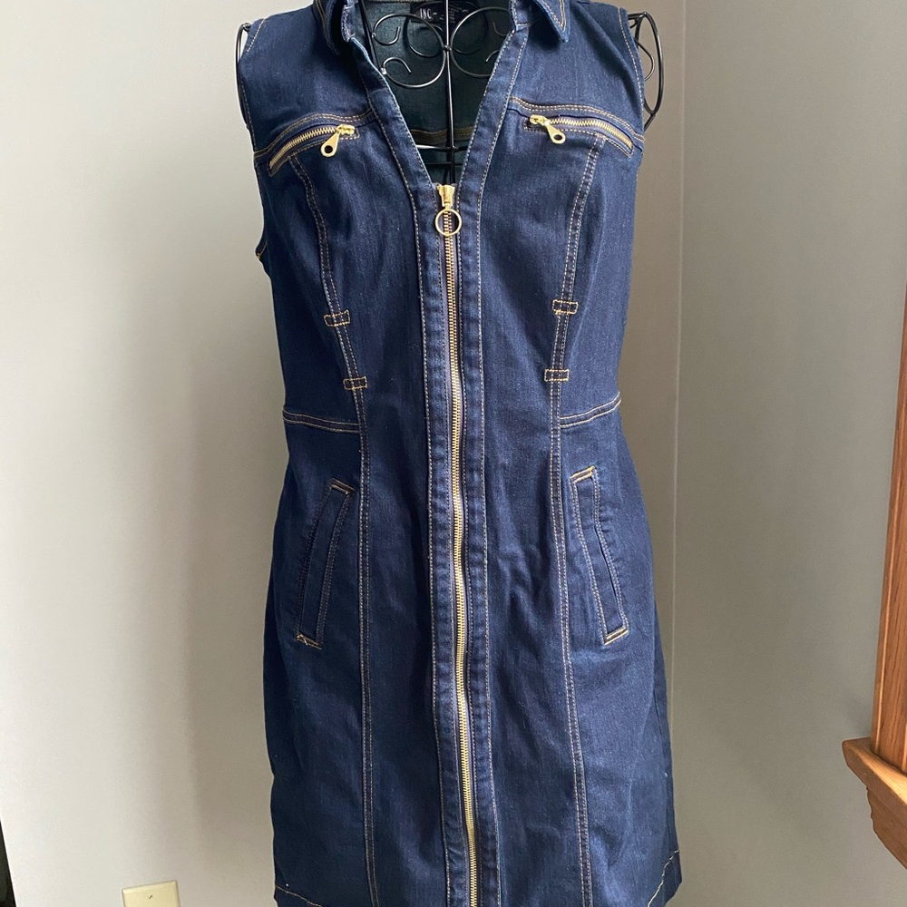 INC denim dress